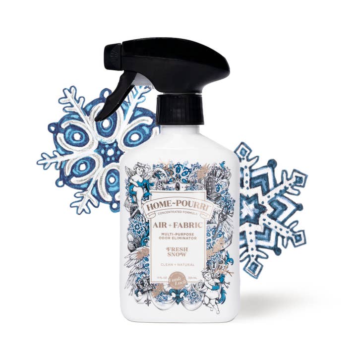 ~Pourri - Wholesale Room & Linen Spray - Home~Pourri Fresh Snow Air + Fabric Odor Eliminator, Holiday