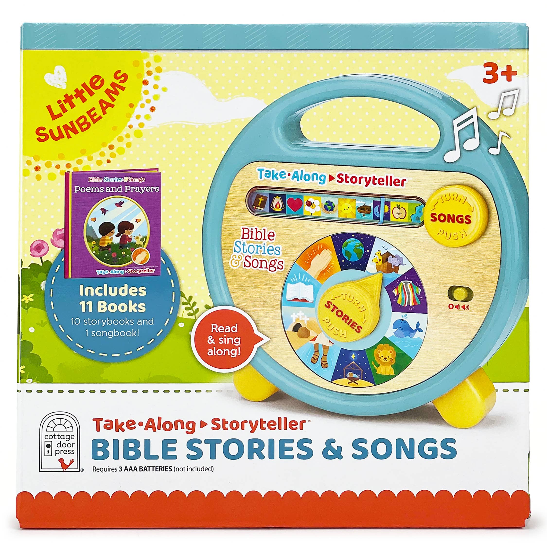 Cottage Door Press - Vente Livre pour enfants de maternelle (de 3 à 5 ans) - Ensemble d'histoires et de chansons bibliques avec lecteur de musique et livre de conteurs4