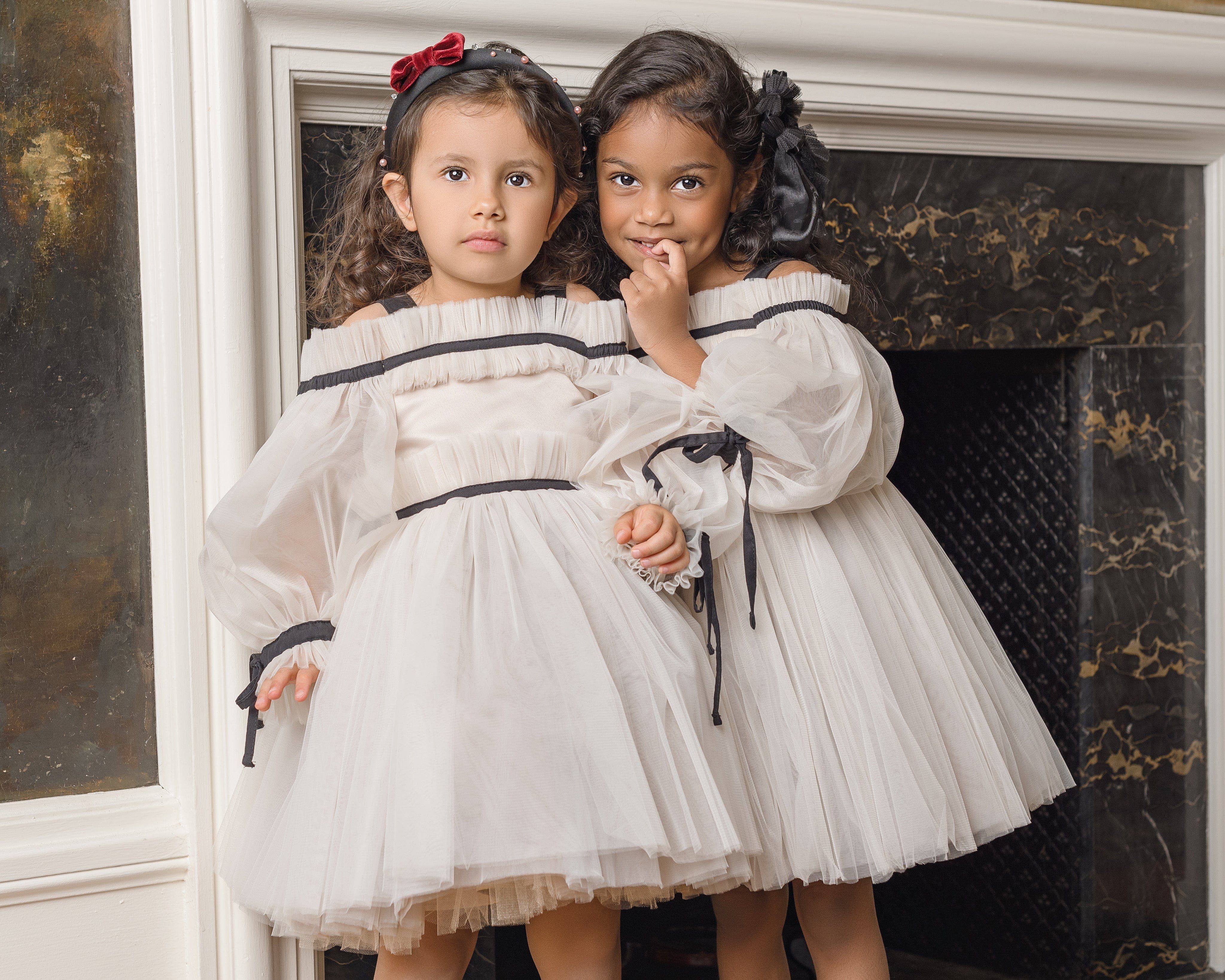Petite Maison Kids - Wholesale Dress - Kids - Coco-Caramel Tulle Dress1