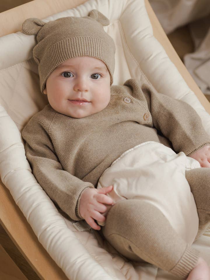 Quincy Mae - Wholesale Knit Sweater - Kids - Bailey Knit Sweater Heathered Mocha3