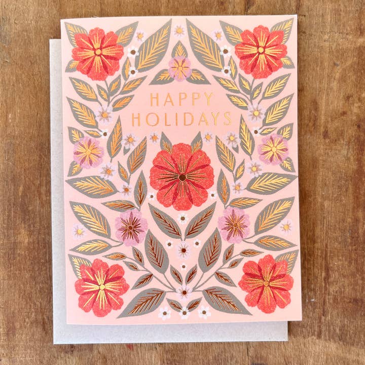 Katharine Watson - Wholesale Season's Greetings Card - "Happy Holidays," Greeting Card