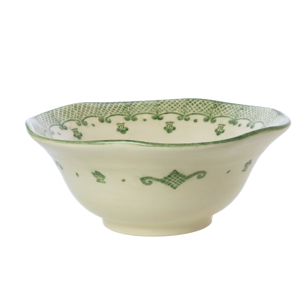 Burano Green Large Serving Bowl - New for wholesale on Faire1