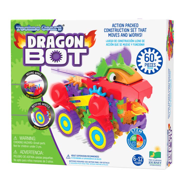 The Learning Journey - Wholesale Toy Set - Kids - Techno Gears - Dragon Bot (60 + pcs)