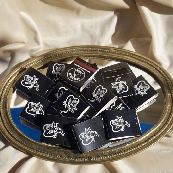 artxnikki - Wholesale Matches - “Drunk In Love” Cupid Champagne Matchbook