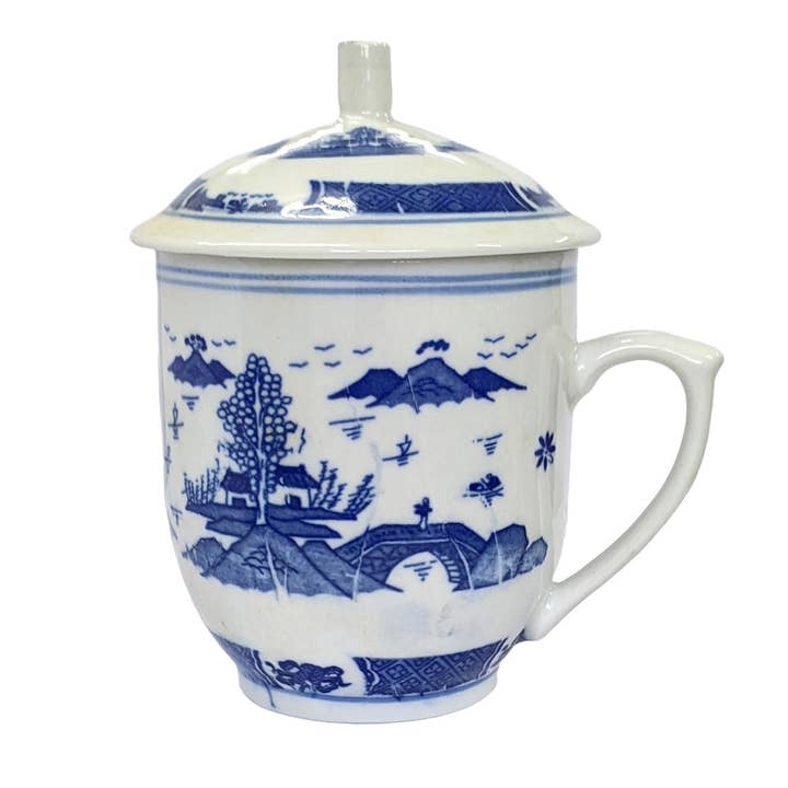 Pagodengarten Porzellantasse für den Großhandel von Mandarin Arts Ltd