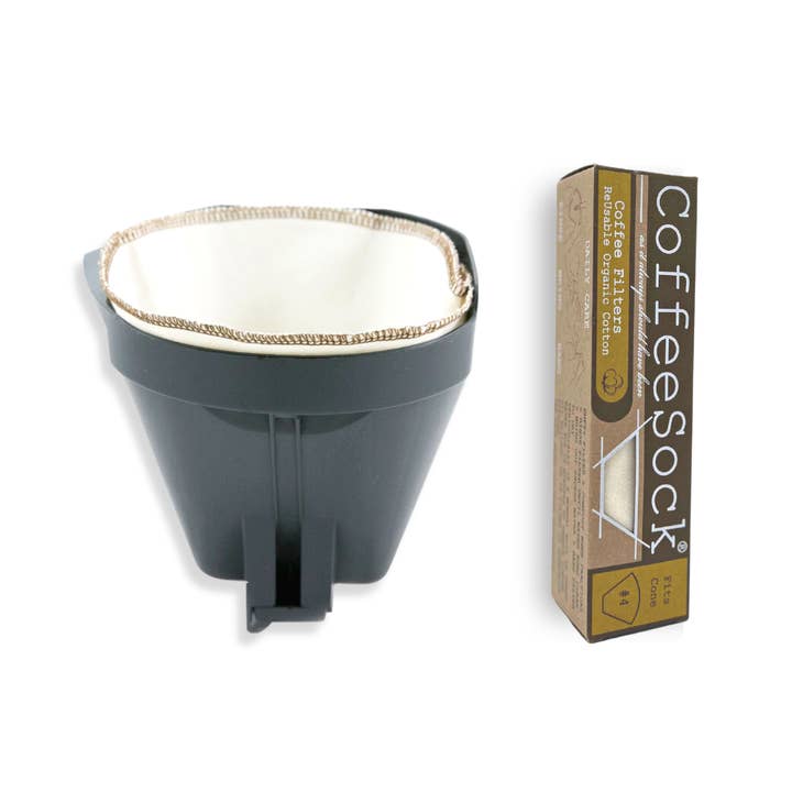 Reusable Organic Coffee Filters - Drip #4 Cone and other Purchase Wholesale sustainable coffee. Free Returns & Net 60 Terms on Faire trending on Faire.