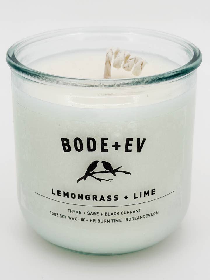 Citronnelle + Citron Vert | Bougie de Soja aux Agrumes & Herbes + Spray d'Ambiance pour la vente par Bode+Ev