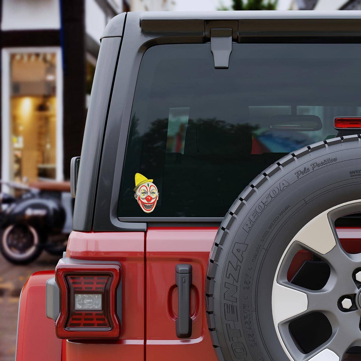 RetroPlanet - Wholesale Sticker - Creepy Circus Clown Face Scary Nose Die Cut Sticker5