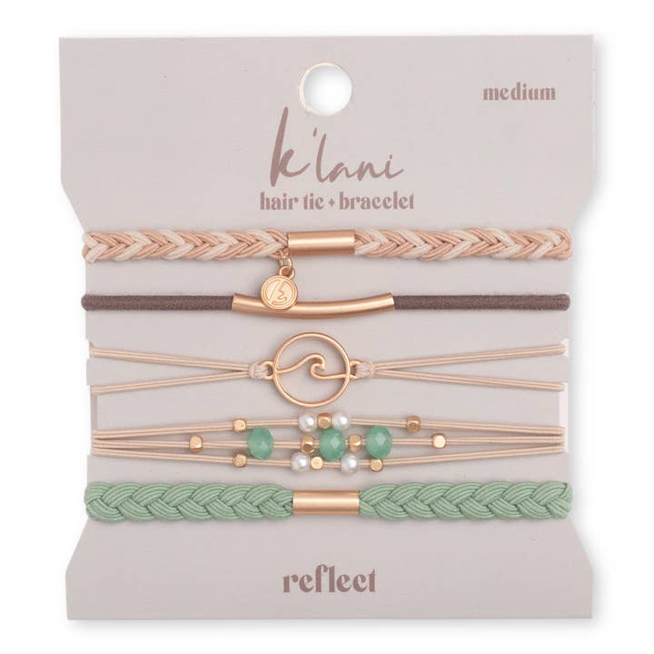 K'Lani hair tie bracelets - Wholesale Jewelry Set - Reflect Hair Tie Bracelets