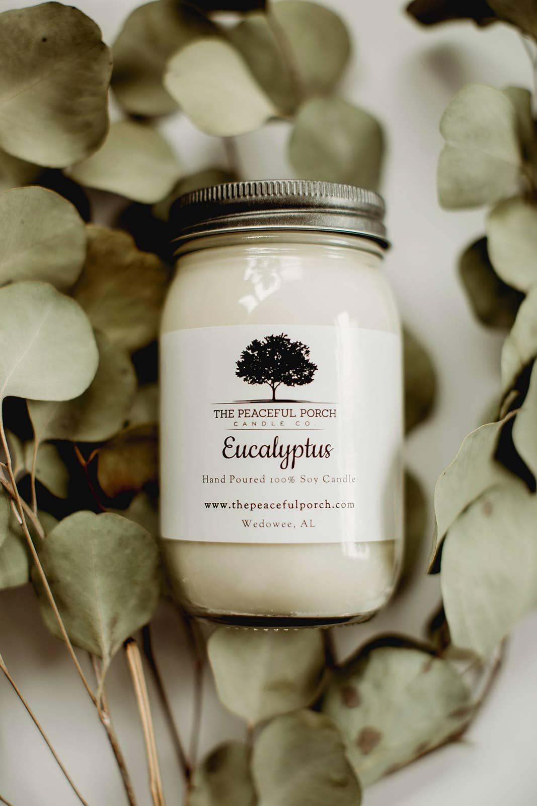 The Peaceful Porch Candle Co. , LLC - Wholesale Pot/gevulde kaars - Eucalyptus soja kaars3