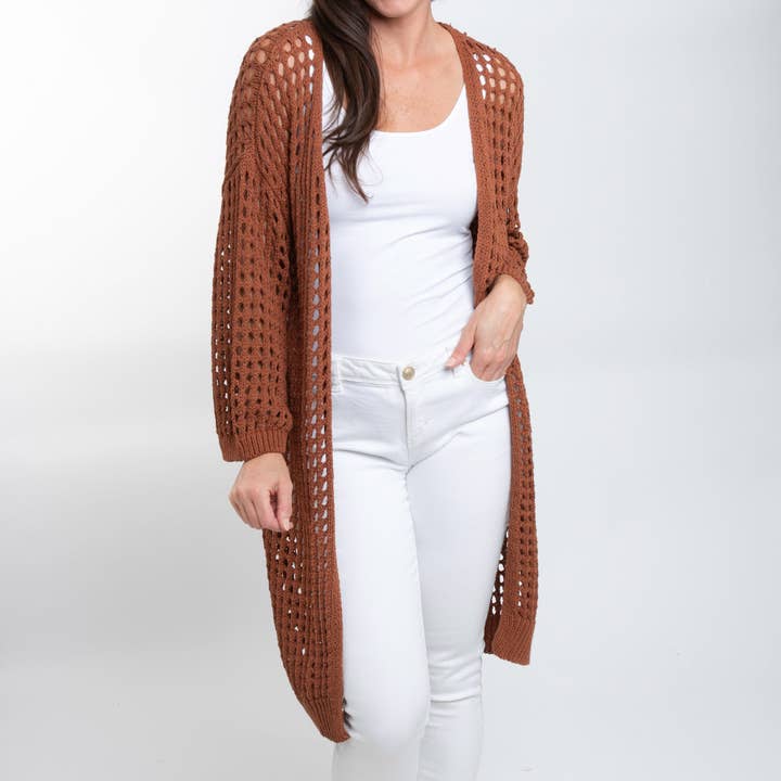 Howard's – Großhandel Strickjacke – Damen – Damenbekleidung in großen Größen Häkel-Cardigan Enya Langarm7