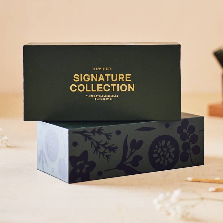 Set de regalo de velas Signature de Rewined para venta al por mayor de Rewined