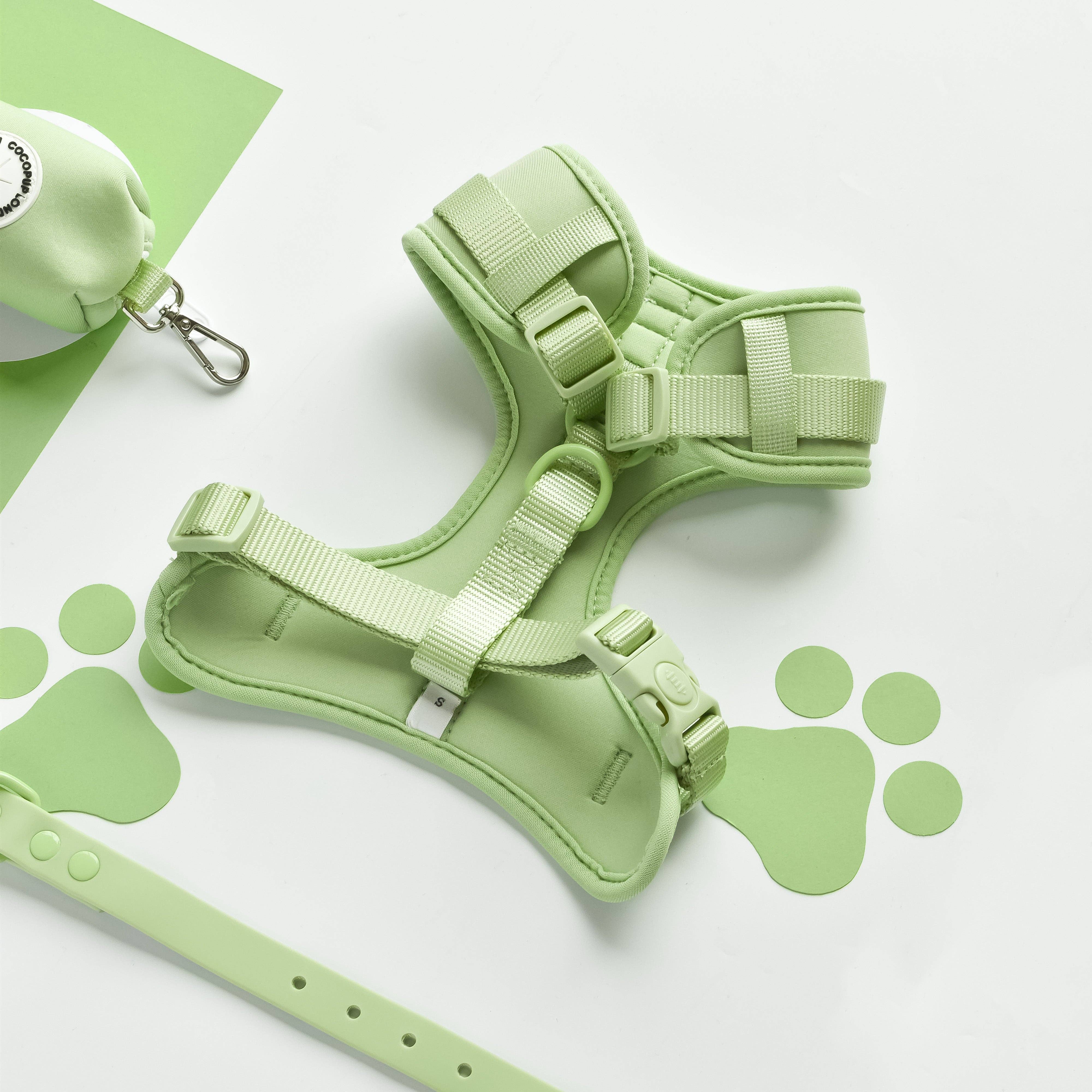 Cocopup London - Wholesale Pet Harness - Dog - NAKD Adjustable Neck Harness - Matcha3