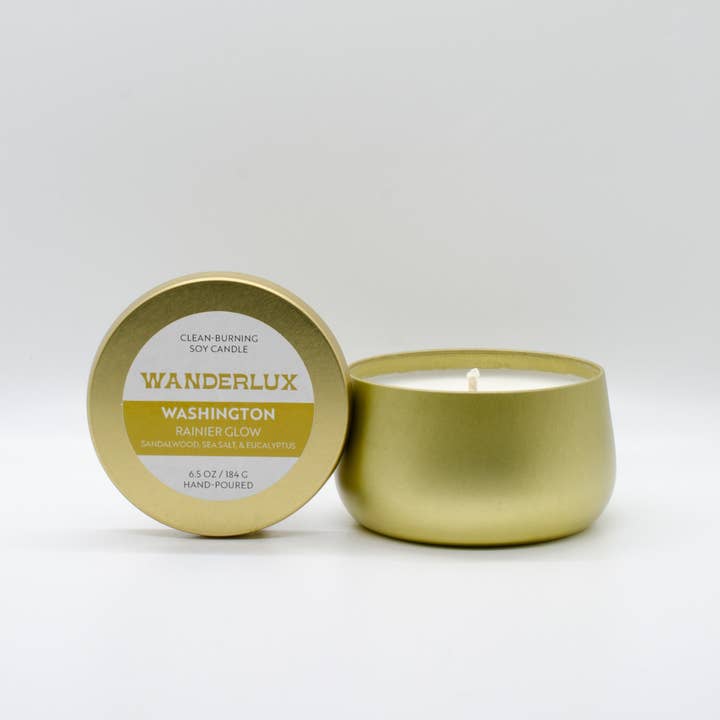 Wanderlux Washington Rainier Glow 184 gram Sojaljus för wholesale av Wanderlux Candles