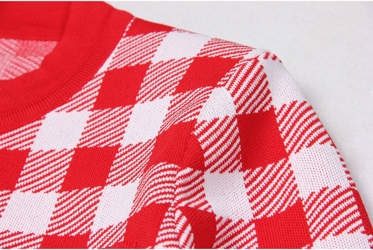 Productseeker - Wholesale Cardigan - Women's - JK071 Chic Plaid Cardigan Jacket - Autumn Essential6