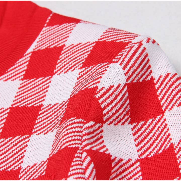 Productseeker - Wholesale Cardigan - Women's - JK071 Chic Plaid Cardigan Jacket - Autumn Essential6