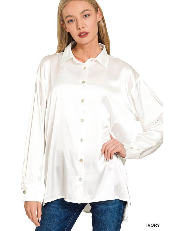 Vanilla Monkey - Wholesale Button Down Shirt - Women's - Satin Button Down Shirts12