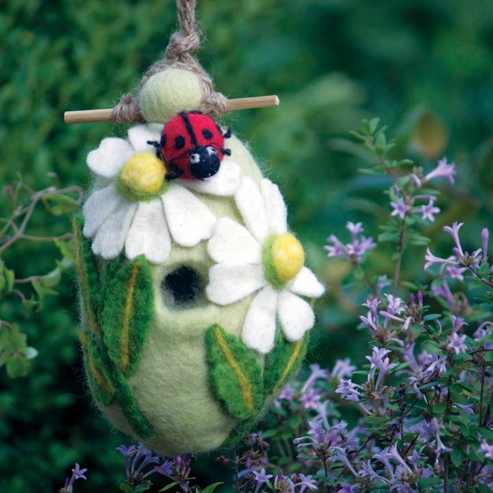 dZi Handmade - Wholesale Bird House - Ladybug Birdhouse1