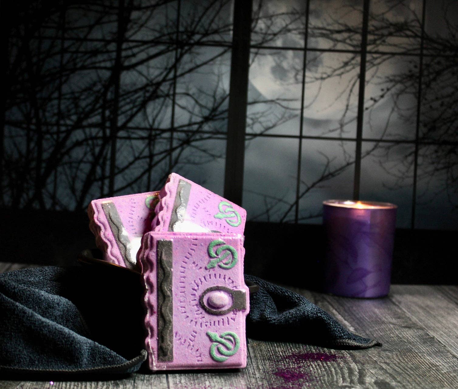 Bath bomb - 5 oz - Spell Book for wholesale by Wicked Bubbles LLC