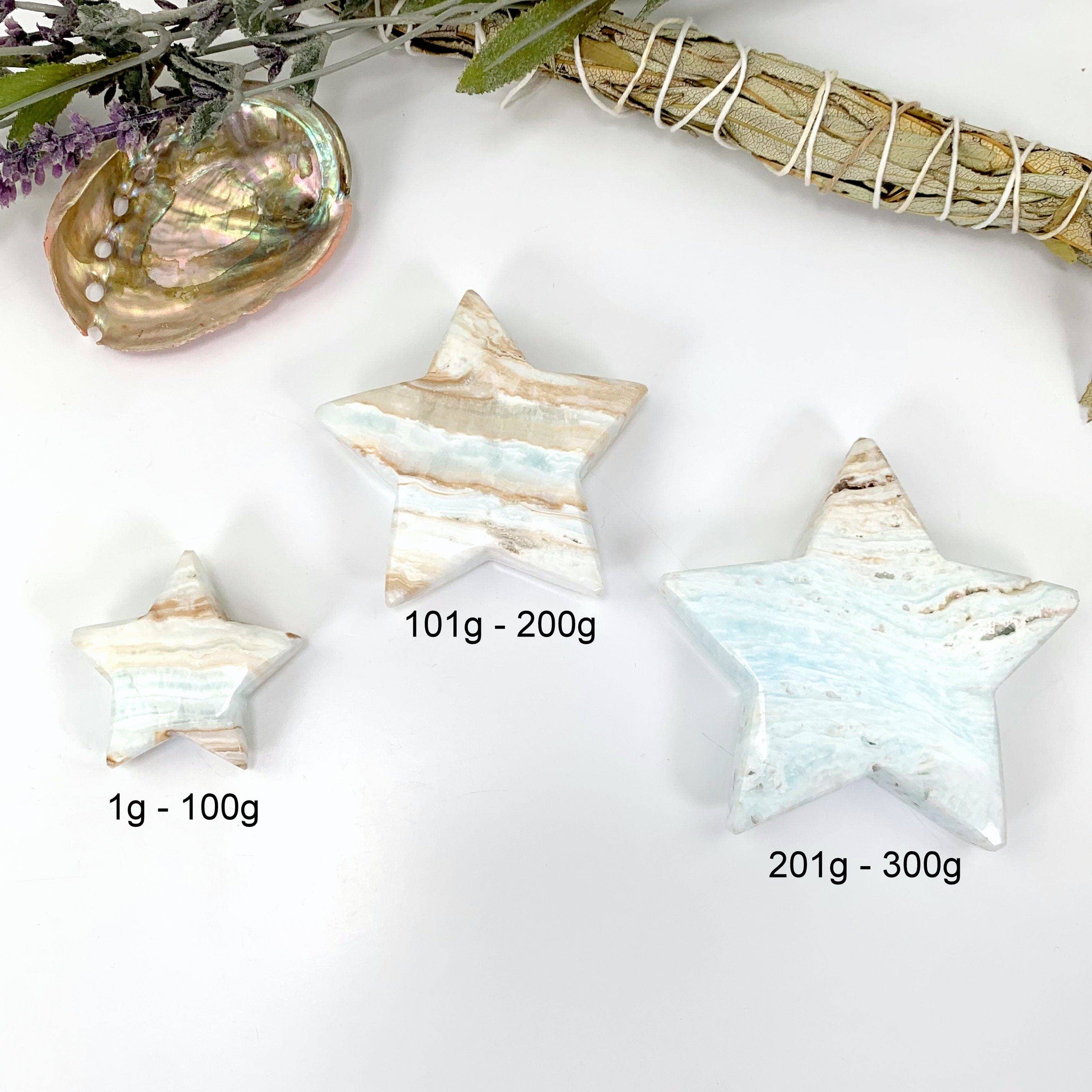 Rock Paradise – wholesale Andlig sten/kristall – Karibiska kalcitkristallblå aragonitstjärnor efter vikt0