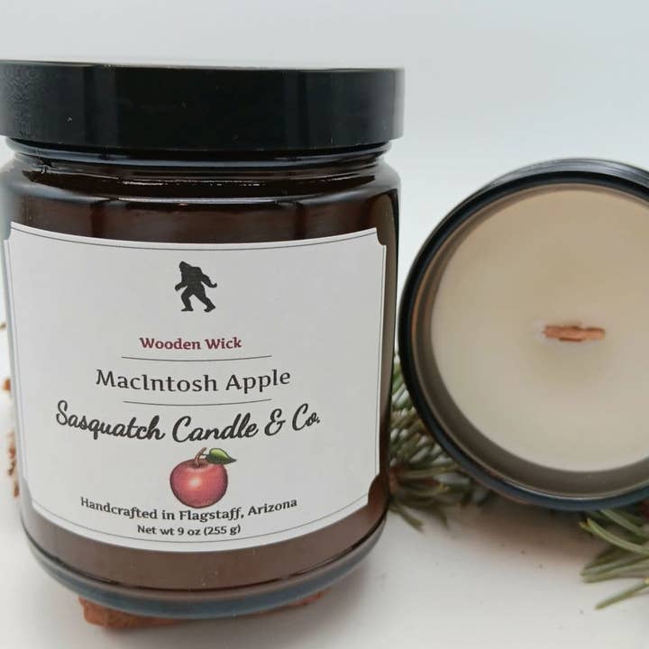Sasquatch Candle Company - Wholesale Jar/Filled Candle - Macintosh Apple1
