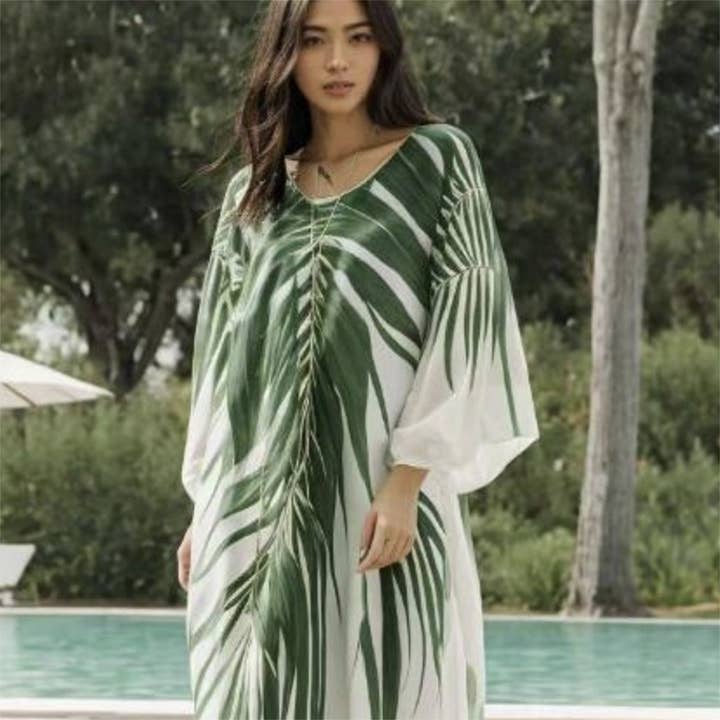 The Palm Tree Swim Cover Up voor wholesale door YOUZEY
