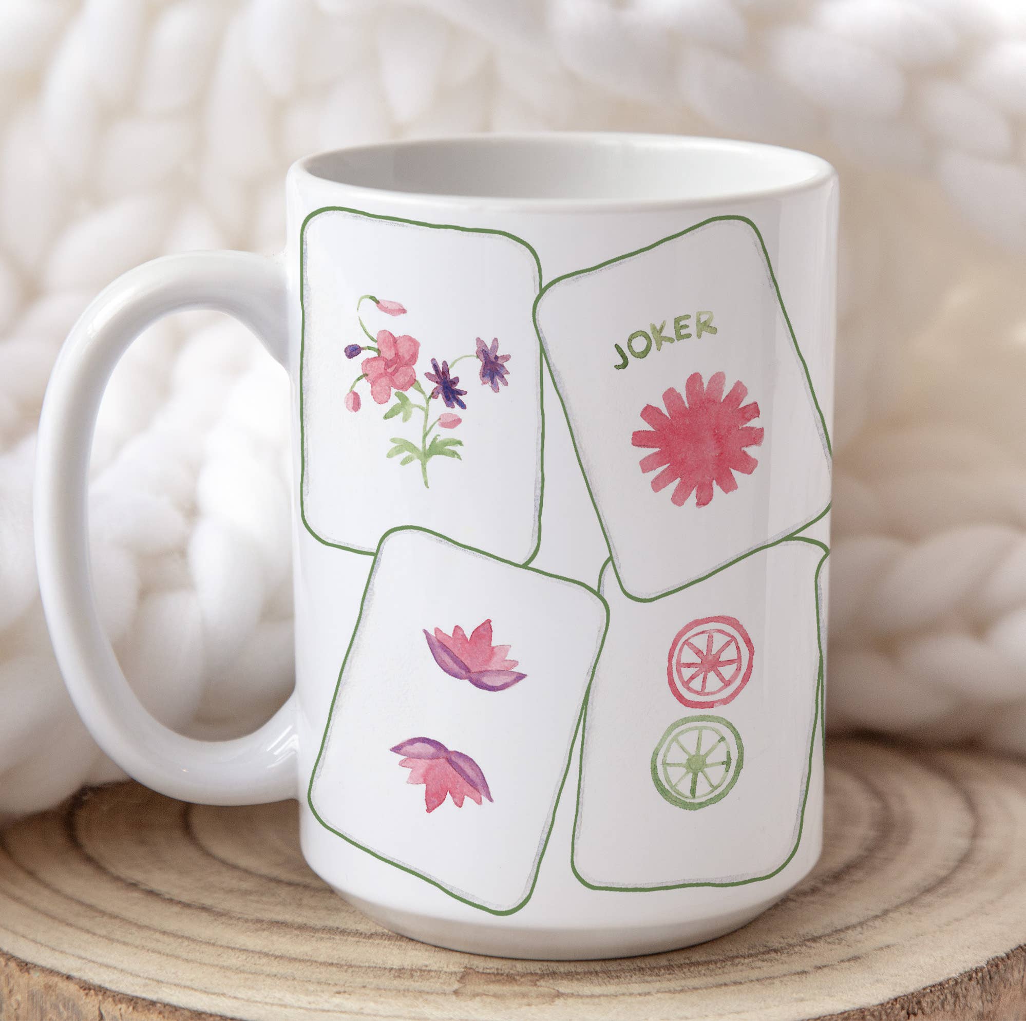 The Muddy Dog - Wholesale Coffee Mug - Let's Mahjong! Ceramic Mug3