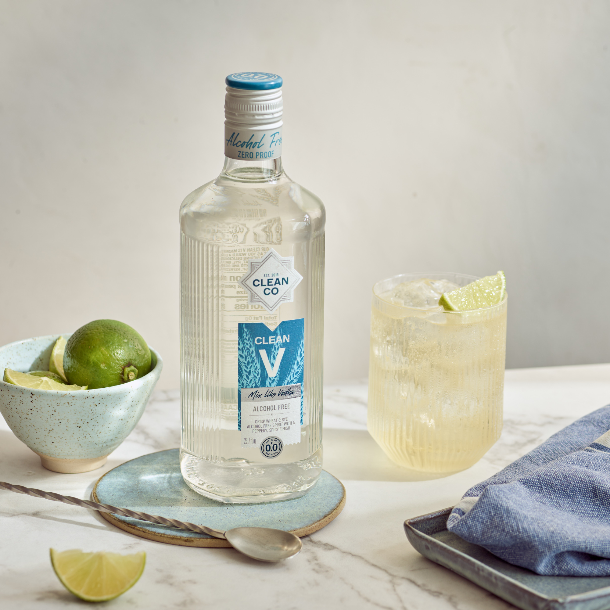 CleanCo - Vente Spiritueux/Vins/Bières sans alcool - CleanCo Clean V Zero Proof 0,0% ABV Vodka1