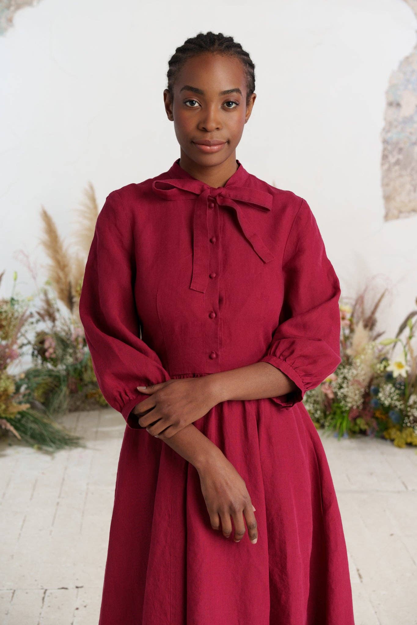 Son de Flor - Wholesale Dress - Women's - Jasmine Dress, 3/4 Sleeve17