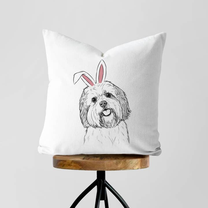 Inkopious - Wholesale Throw Pillow Cover - Nikka the Lowchen - Throw Pillow Cover10