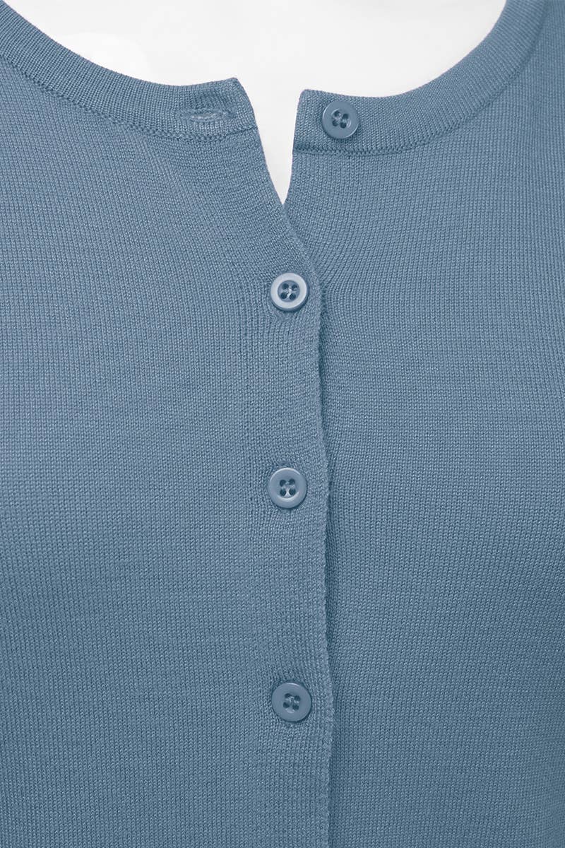 NINEXIS - Vente Cardigan – femme - AWOCAL310_Chandail à manches longues en tricot doux boutonné15