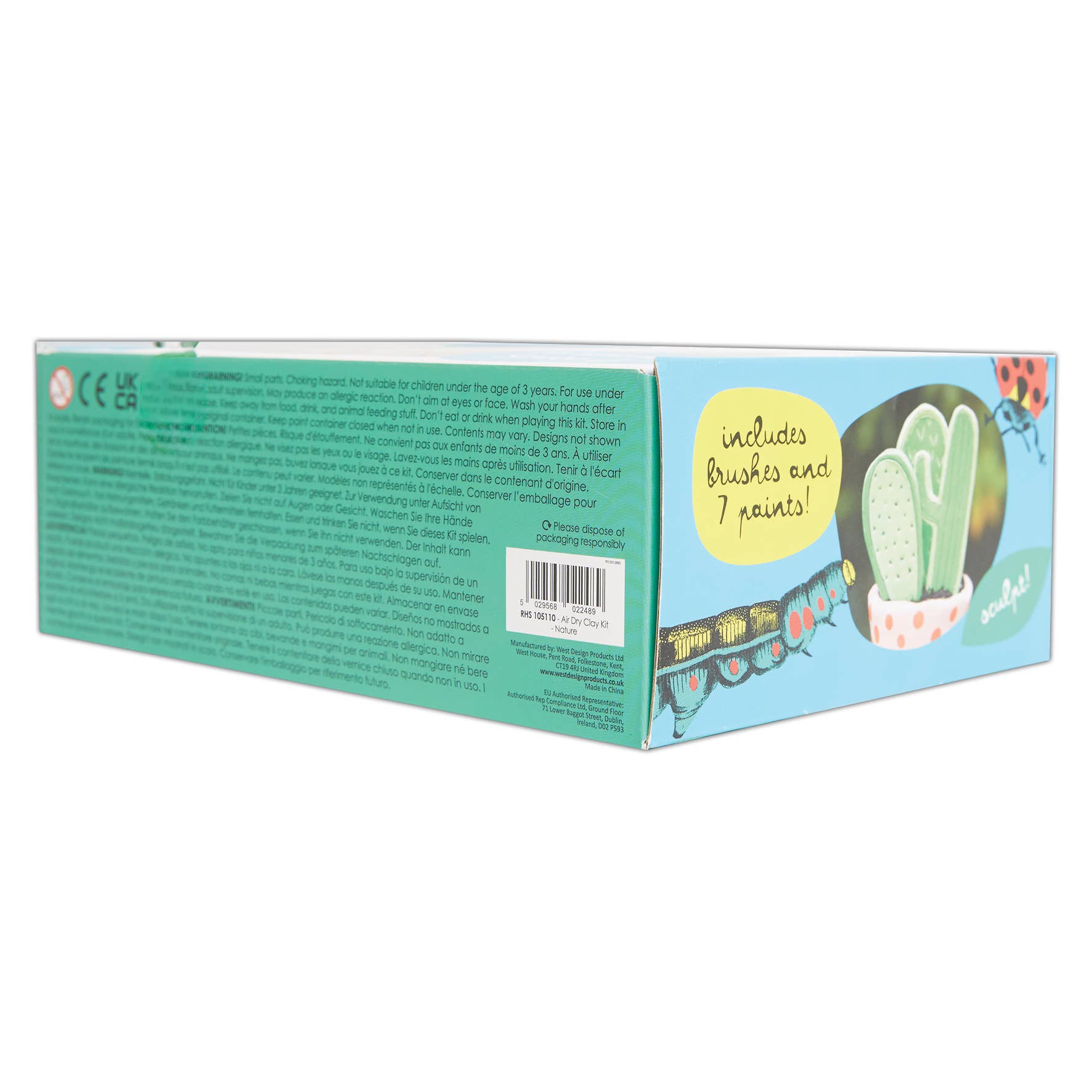 West Design Products – wholesale DIY craft kit – Child – Royal Horticultural Society Air Dry Clay Kit Nature2