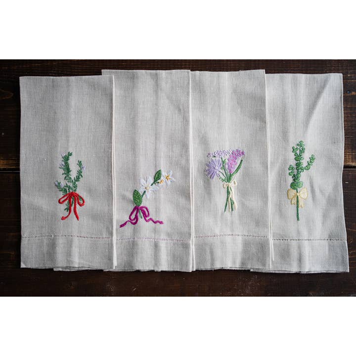 Maison d' Haiti - Wholesale Tea Towel - Rosemary Linen Tea Towel, 13x26 in2