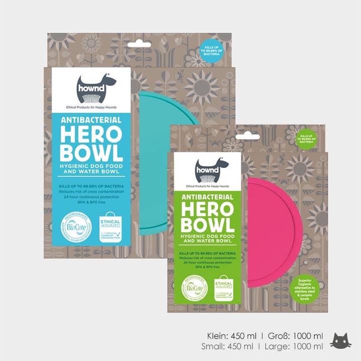 4cats Heimtierbedarf GmbH - Wholesale Pet Bowl - Cat/Dog - HOWND HERO BOWL - 2 sizes, different colours available