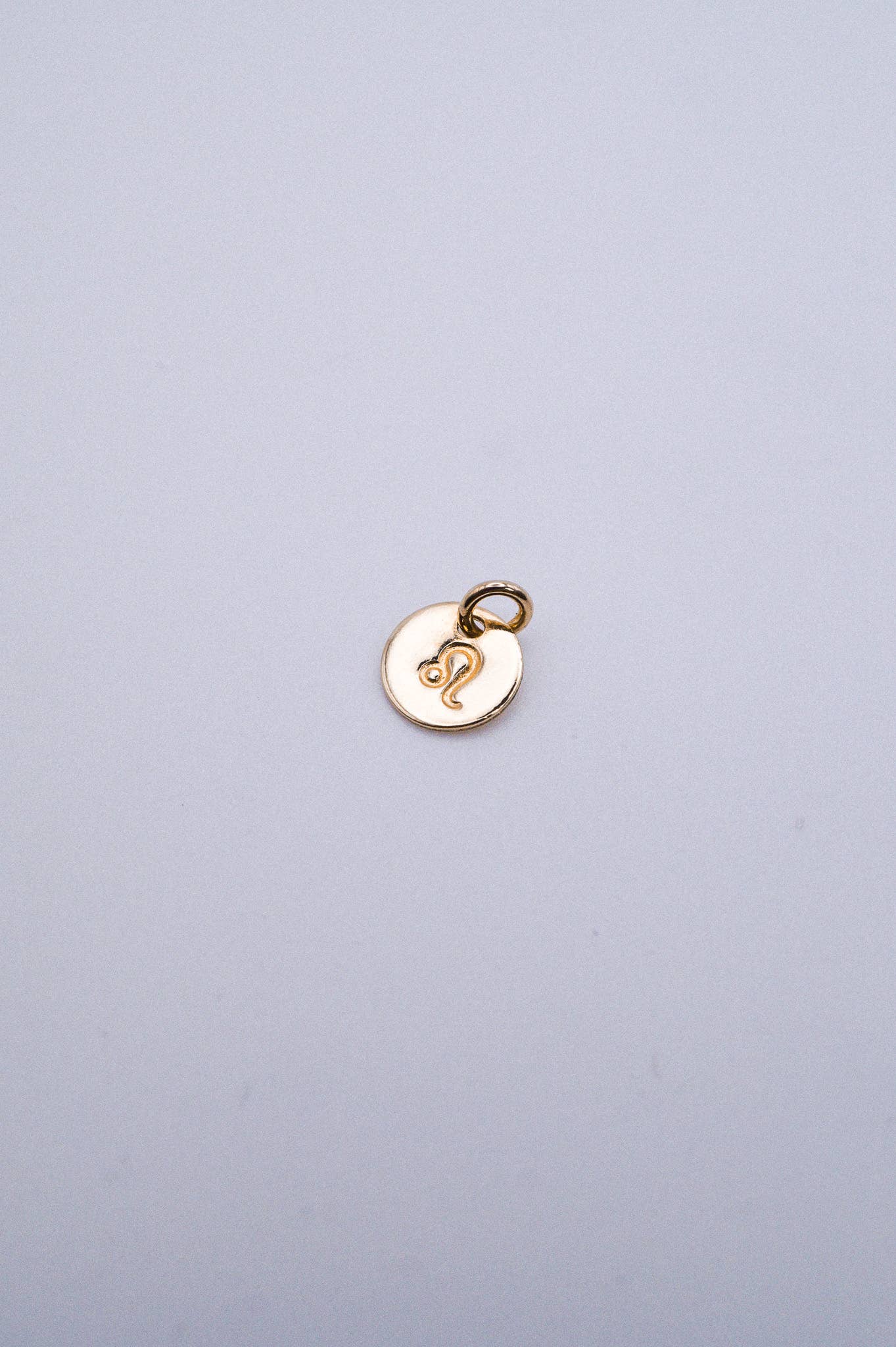 Hannah Naomi - Wholesale Individual Charm/Pendant - Tiny Zodiac Circle Charm, SOLID 14K Gold4