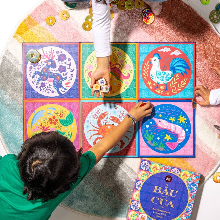 Bầu Cua (Gourde Crabe) — Le jeu de dés chanceux vietnamien pour la vente par Bo & Mei