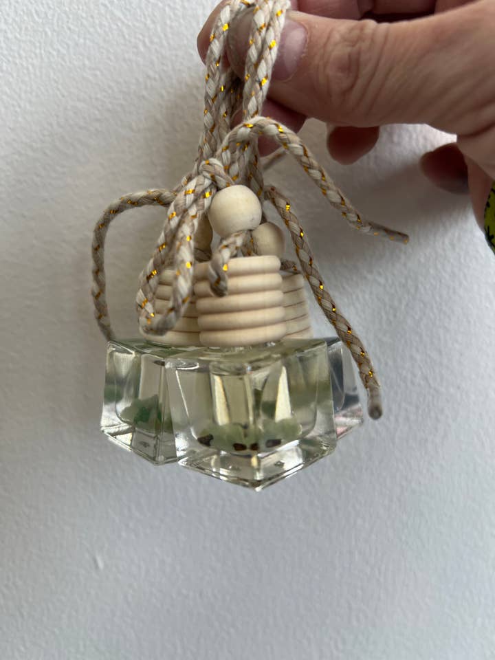 Crystal Car Diffuser- Lemongrass Scent for wholesale by Witchy Yoga Girl