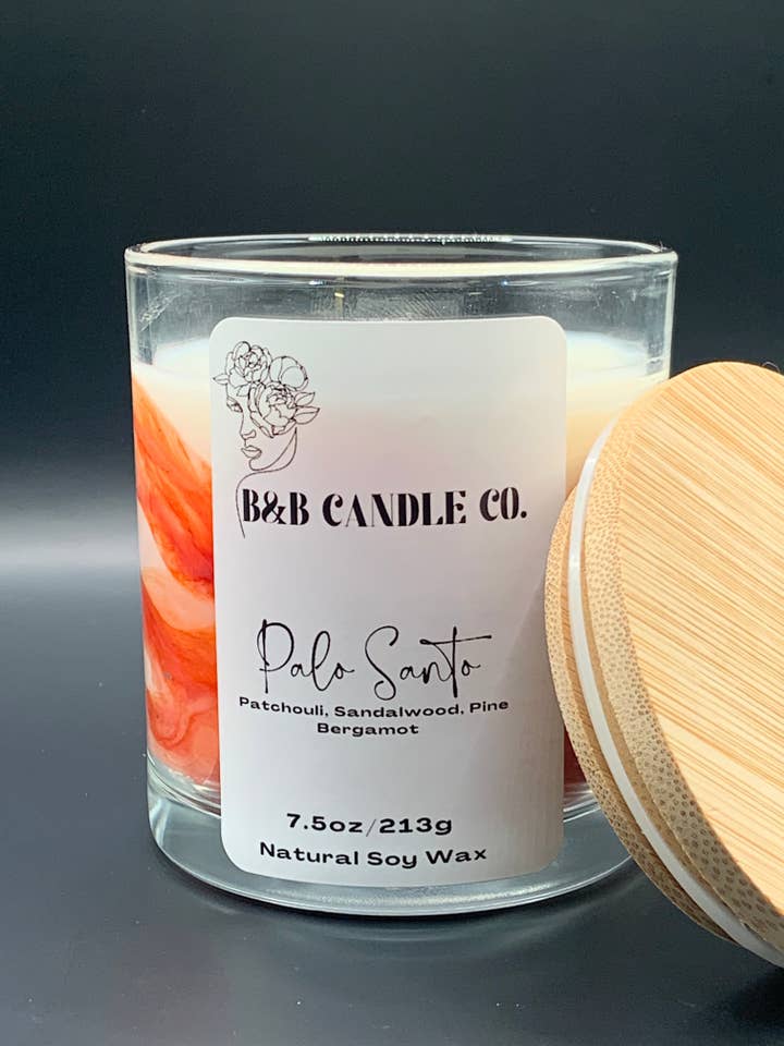 Palo Santo Duftkerze mit Weihrauch- und Patchouli-Aromen für den Großhandel von B&B Candle Co.