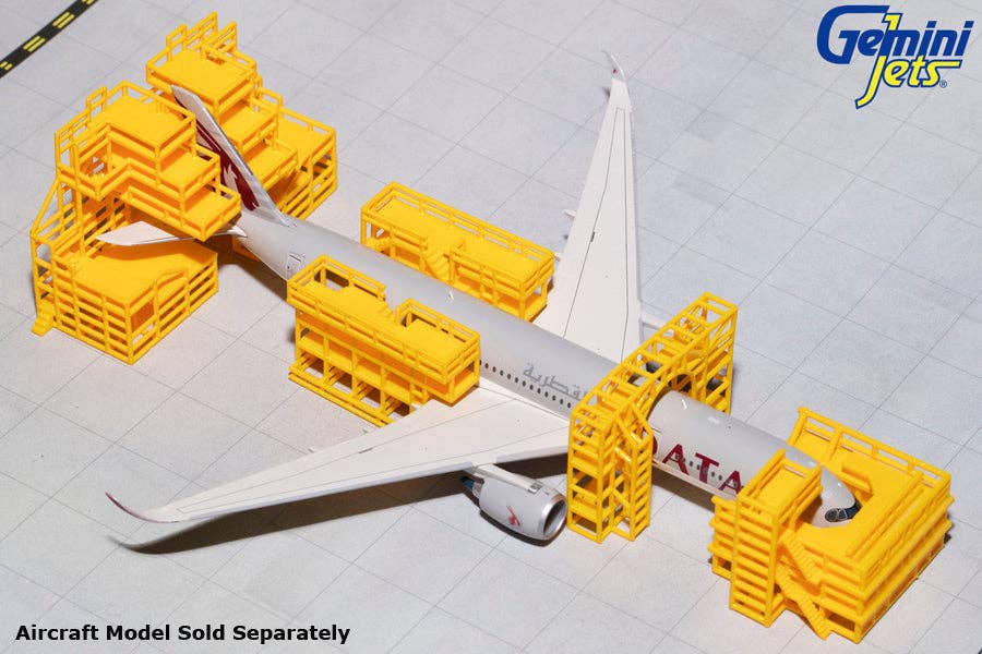 Daron Worldwide Trading - Wholesale Toy Plane - Kids - GEMINI AIRCRAFT MAINTENANCE SCAFFOLDING 1/4000
