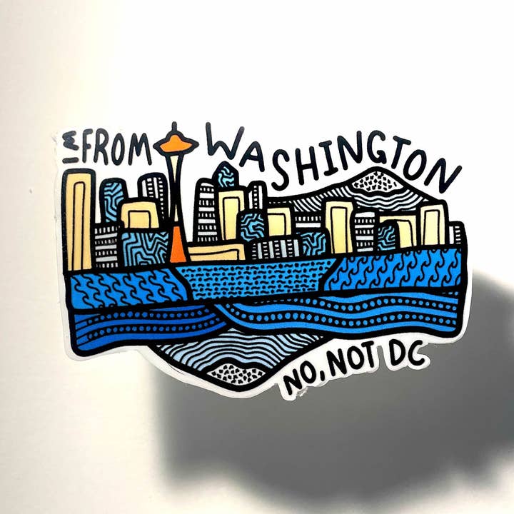 Vinylsticker uit Washington voor wholesale door Evergreen Adventures