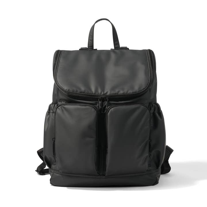 Signature Nappy Backpack - Black Weatherproof for wholesale by OiOi