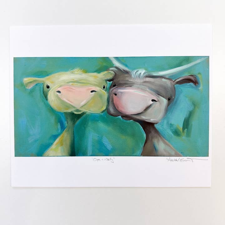 Opal & Nelly | Kunsttryk for engroshandel hos Abigail Emmert Art