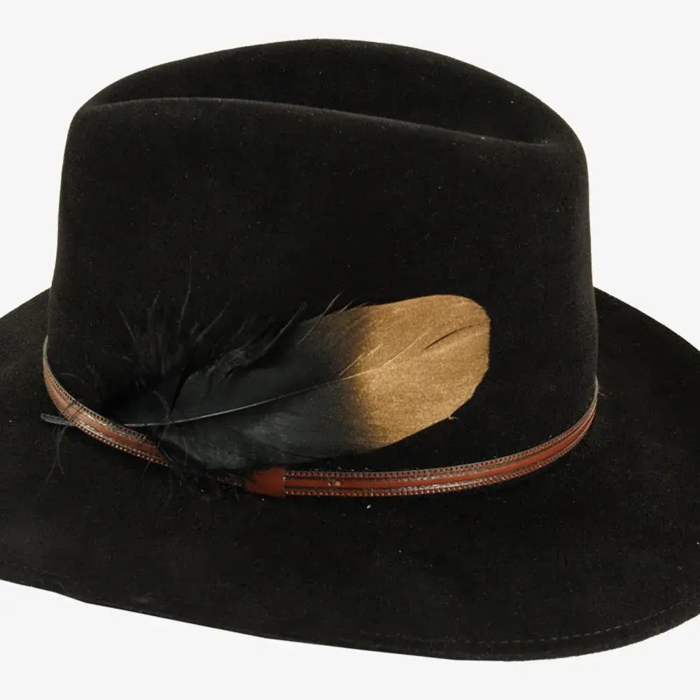 American Hat Makers - Vente Plume - Plume de Chapeau Oie Or et Noire - Style Oie3