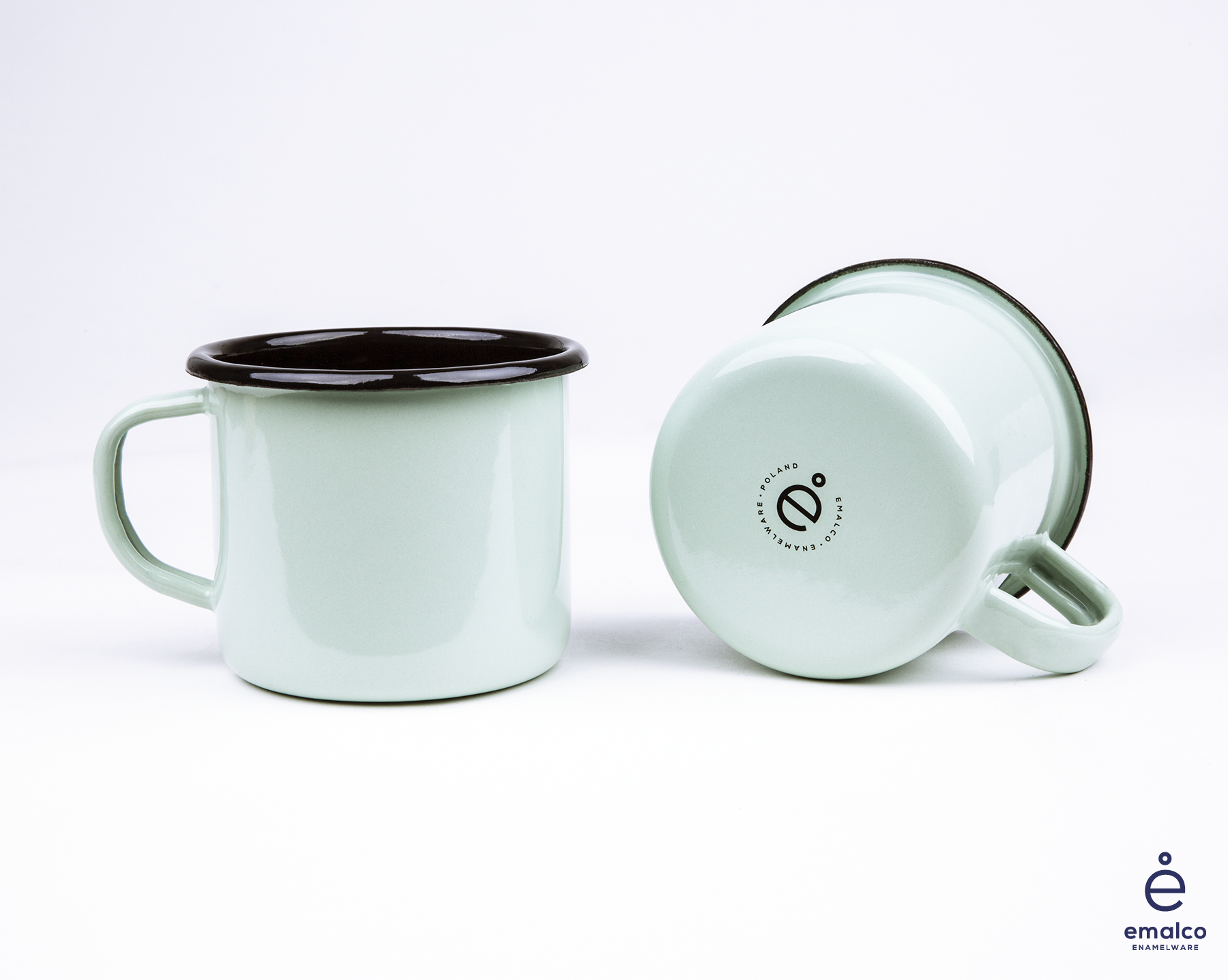 Emalco Enamelware - Vente Tasse à café - Tasse à café en émail 350 ml | PLAIN B.1