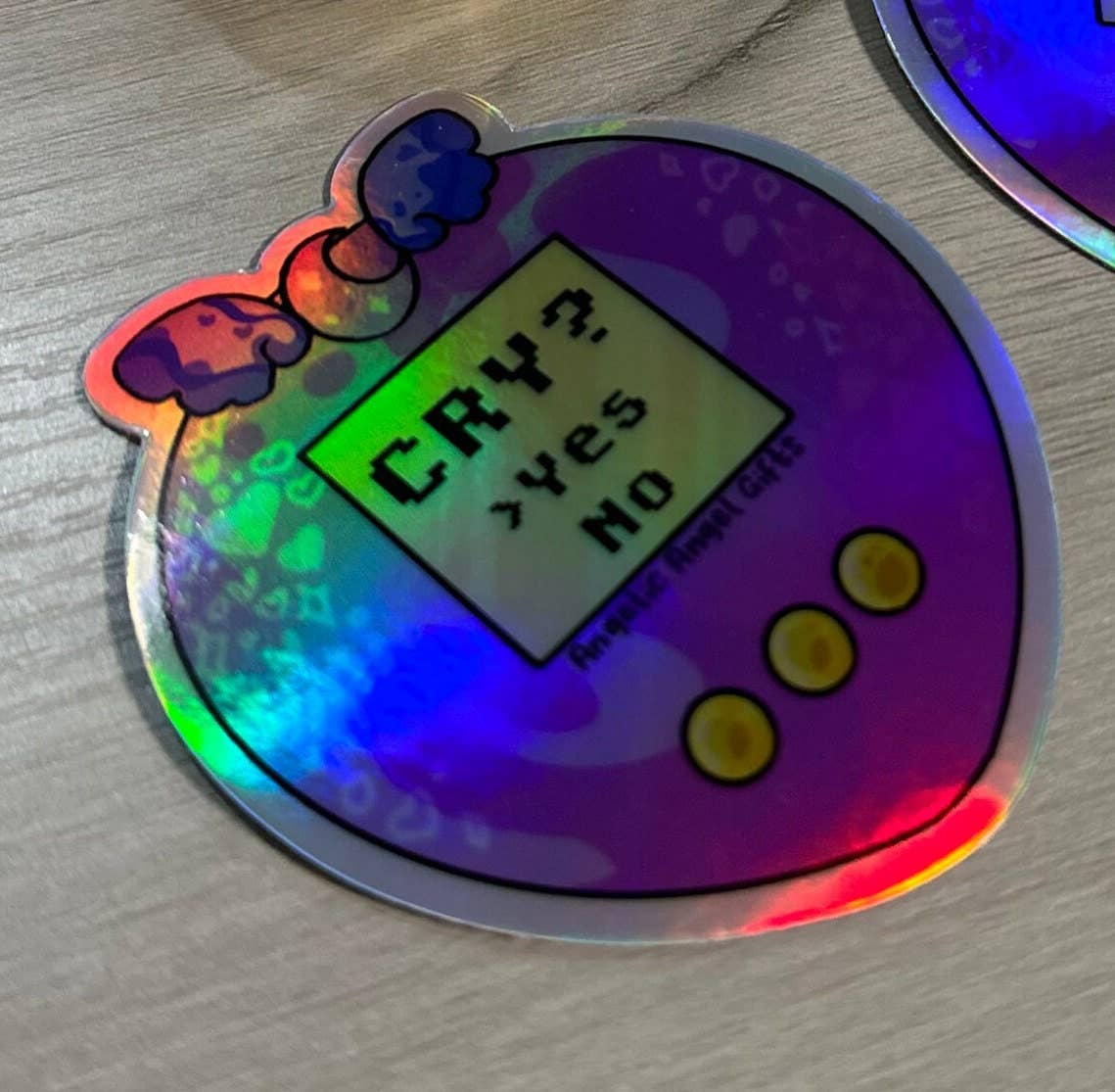 Angelic Angel Gifts - Wholesale Sticker - Retro Gamer Holographic Sticker For Water Bottle9