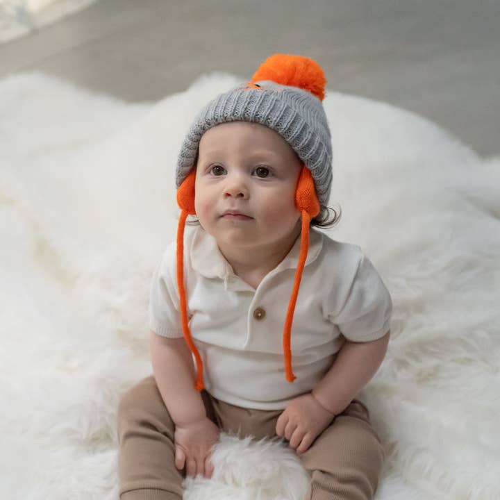 Ziggle Baby - Wholesale Winter Accessory Set - Kids - Fox Wooly Hat and Mittens1