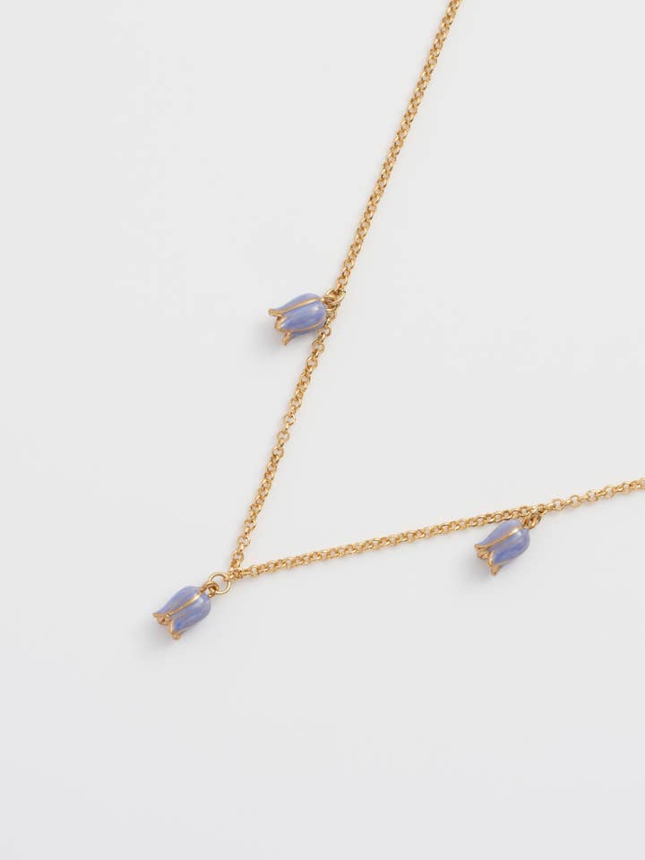 Bluebell Charm Necklace - US & EU ONLY for wholesale by Fable England