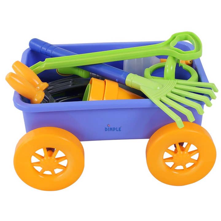 Dimple - Wholesale Toy Set - Kids - Dimple 15-Piece Gardening Tools & Wagon Toy Set for kids