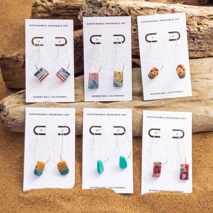 Surf Gems Teardrop Hoops for wholesale by Surf Gems