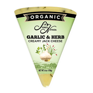 Sierra Nevada Cheese Company - Wholesale Cheese - Organic Jack, Garlic & Herb Wedges 8/ 6 Oz1